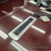 14' Mahogany Boardroom Table, Glass Top & 3 Power-Data Grommets